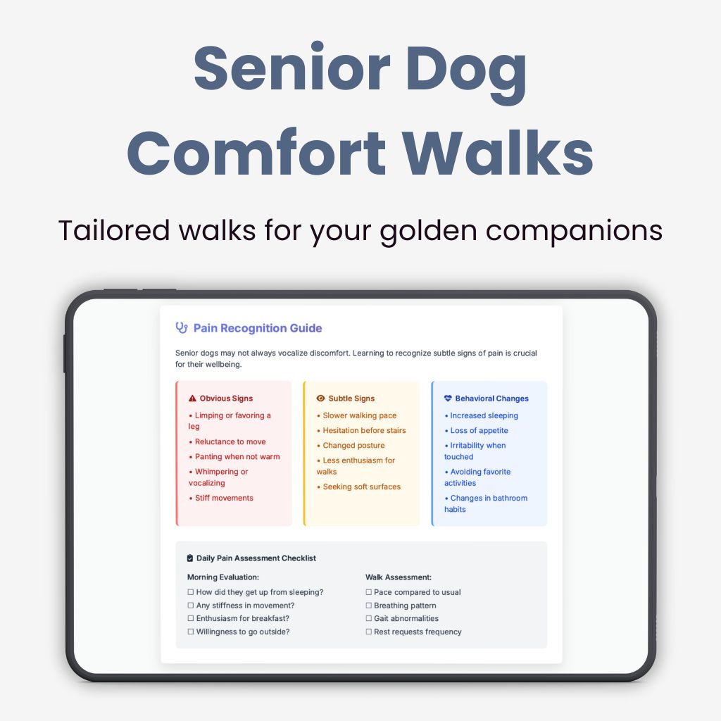Senior Dog Comfort Walks